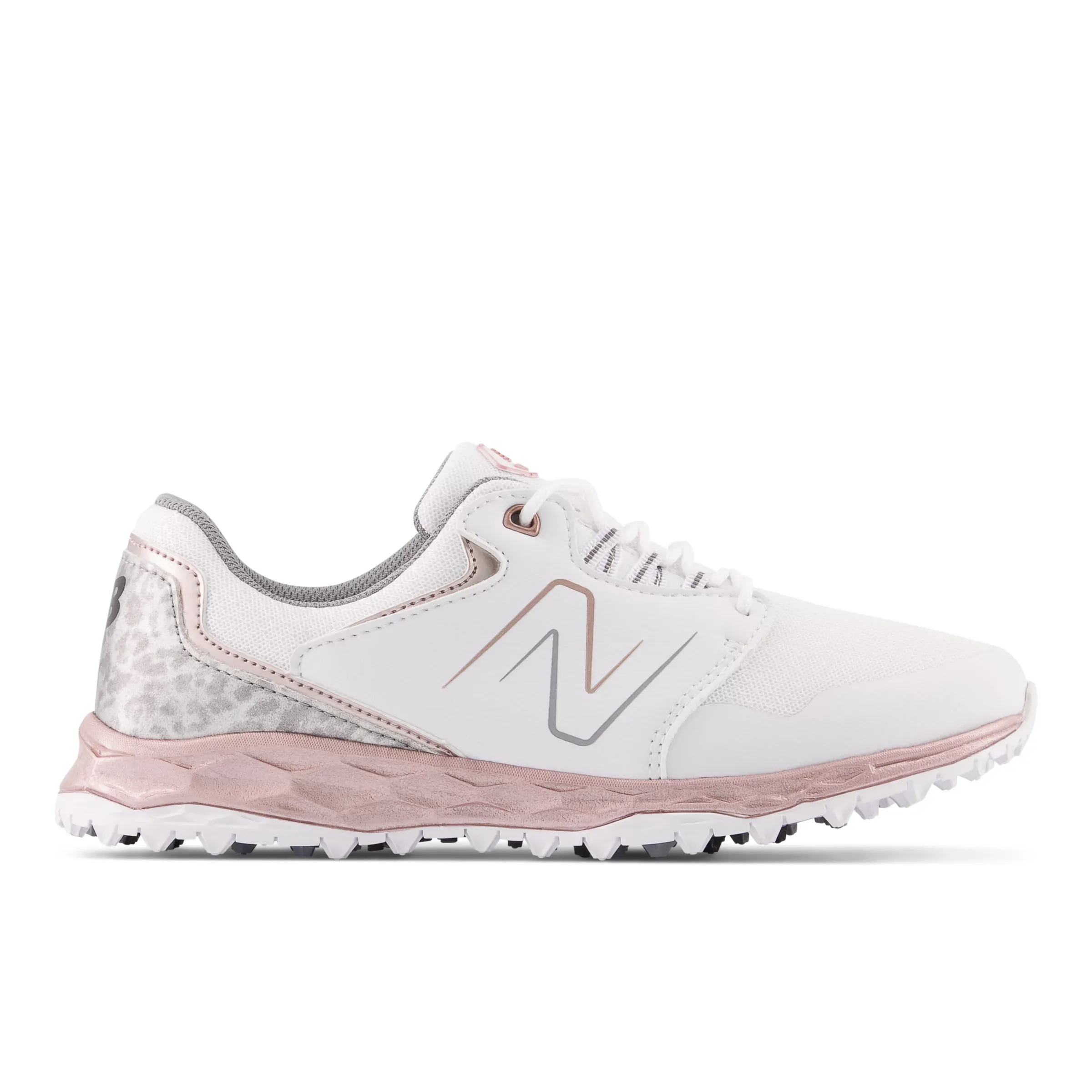 NMFresh Foam LinksSL v2 Golf Shoes - White with Pink