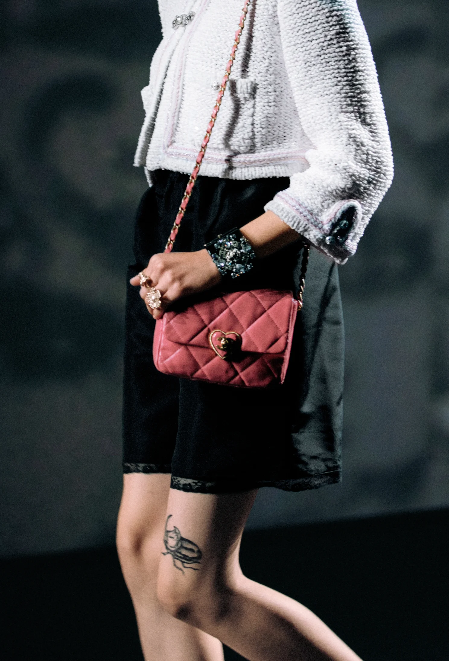 NMLambskin MINI FLAP BAG-Pink