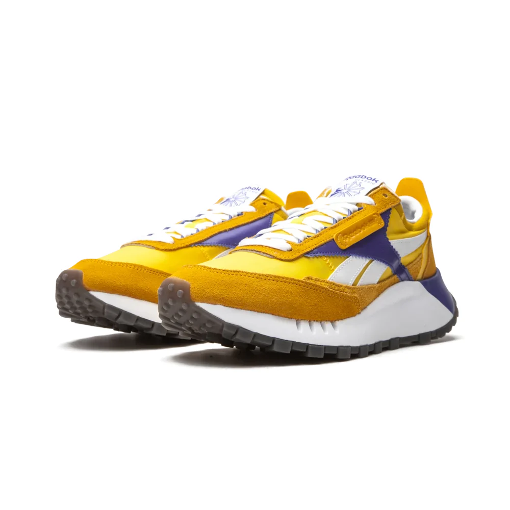 NMReebok Men's Classic Leather Legacy Shoes - Collegiate Gold / Bright Yellow / Royal Dark Blue