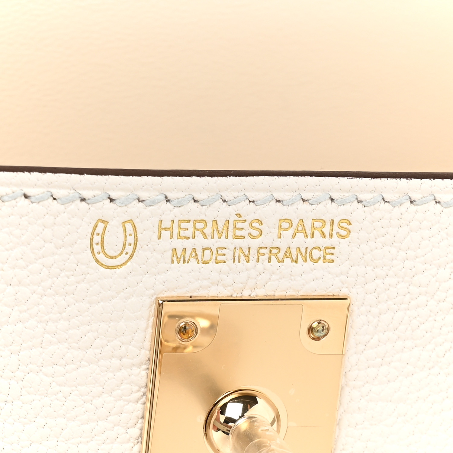 NMChevre Mysore Horseshoe Kelly Sellier 20 Nata Gris Perle