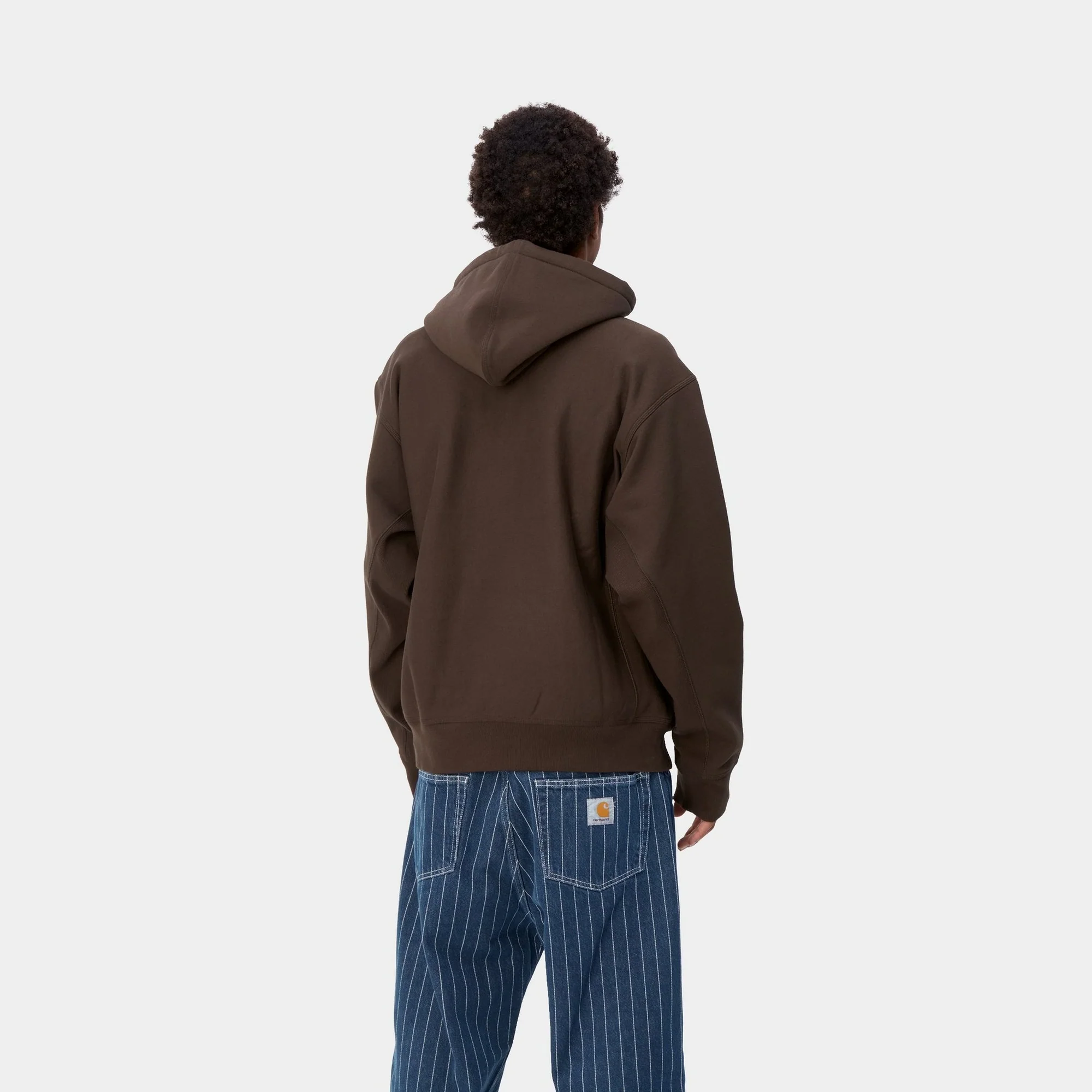 NMHooded American Script Sweatshirt | Tobacco