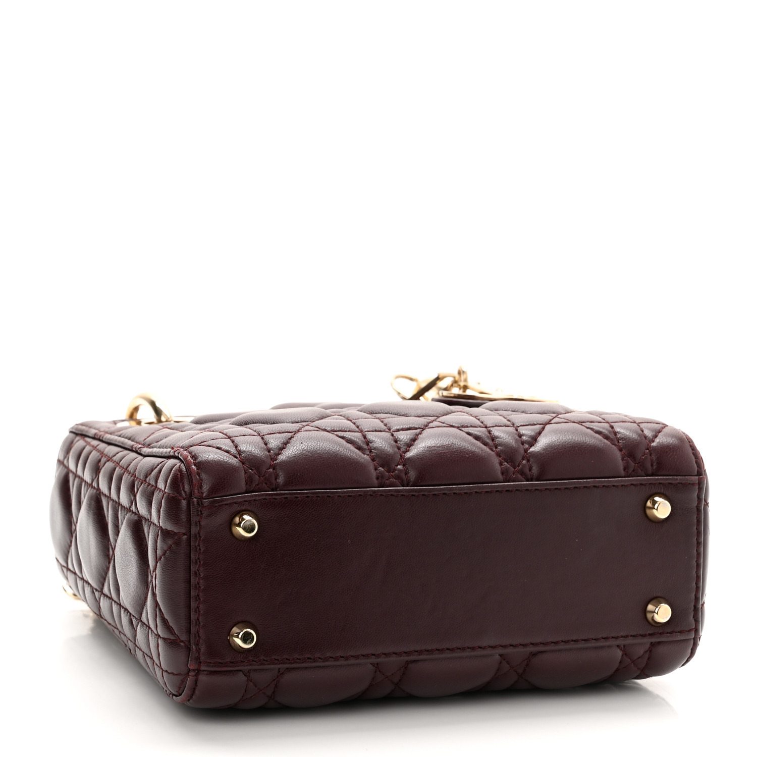 NMLambskin Cannage Mini Lady Plum