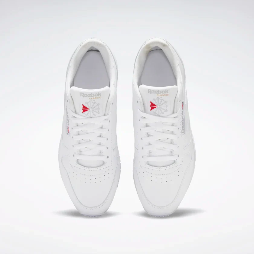 NMReebok Men's Classic Leather Shoes - Ftwr White / Pure Grey 3