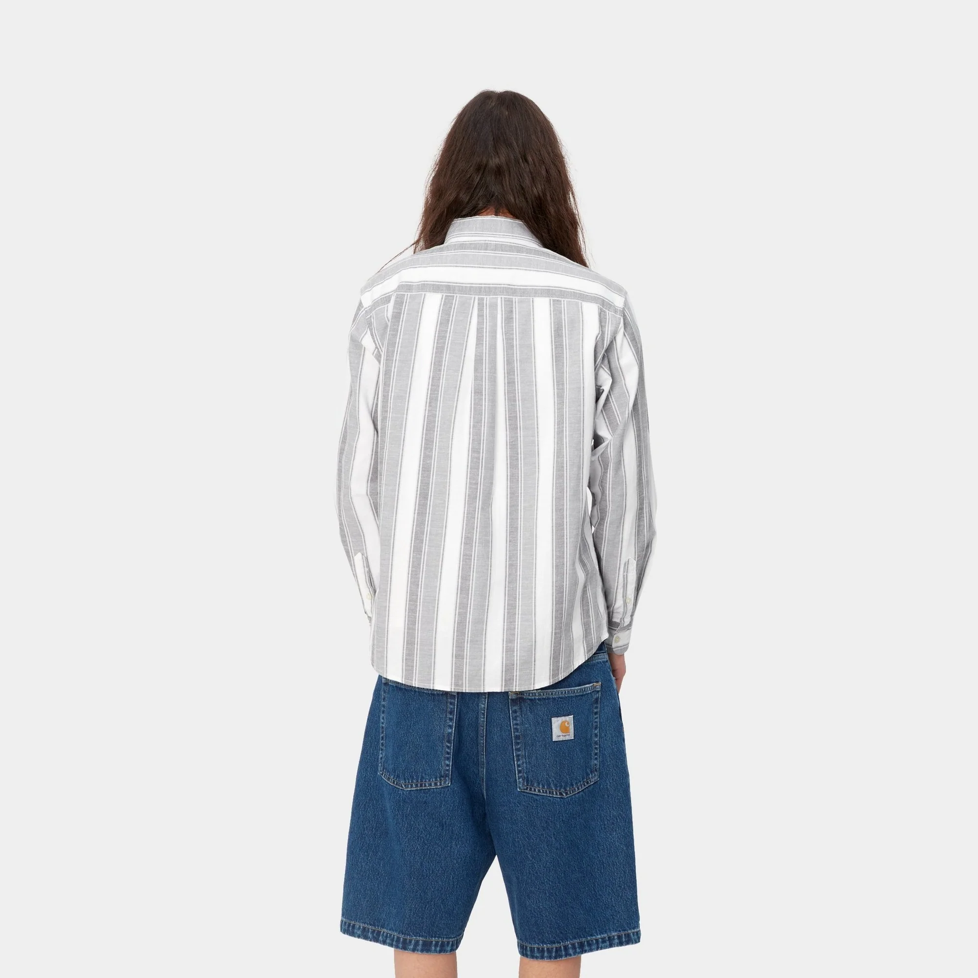 NMKendricks Stripe Shirt | Flint / Shiver