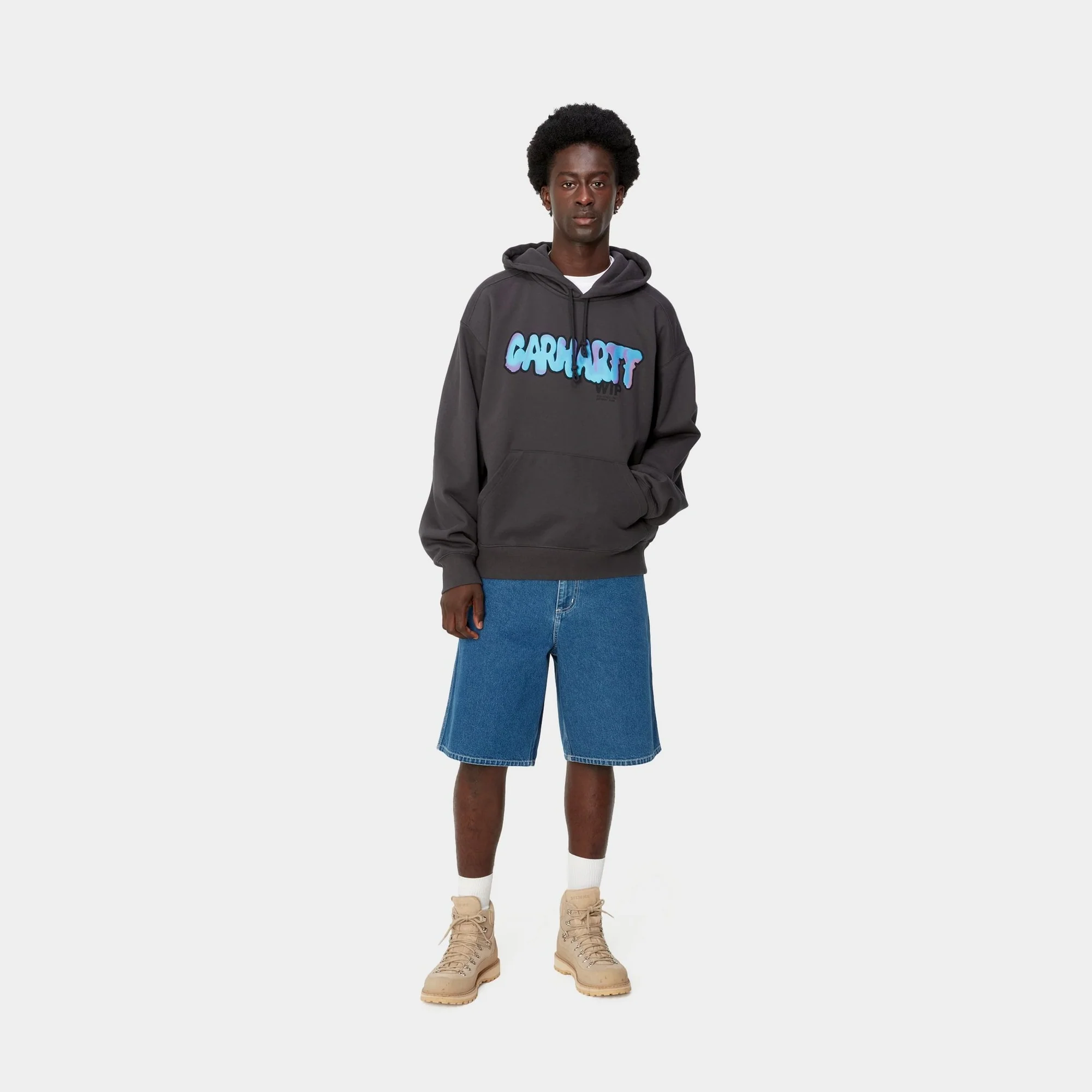 NMHooded Drip Sweatshirt | Charcoal