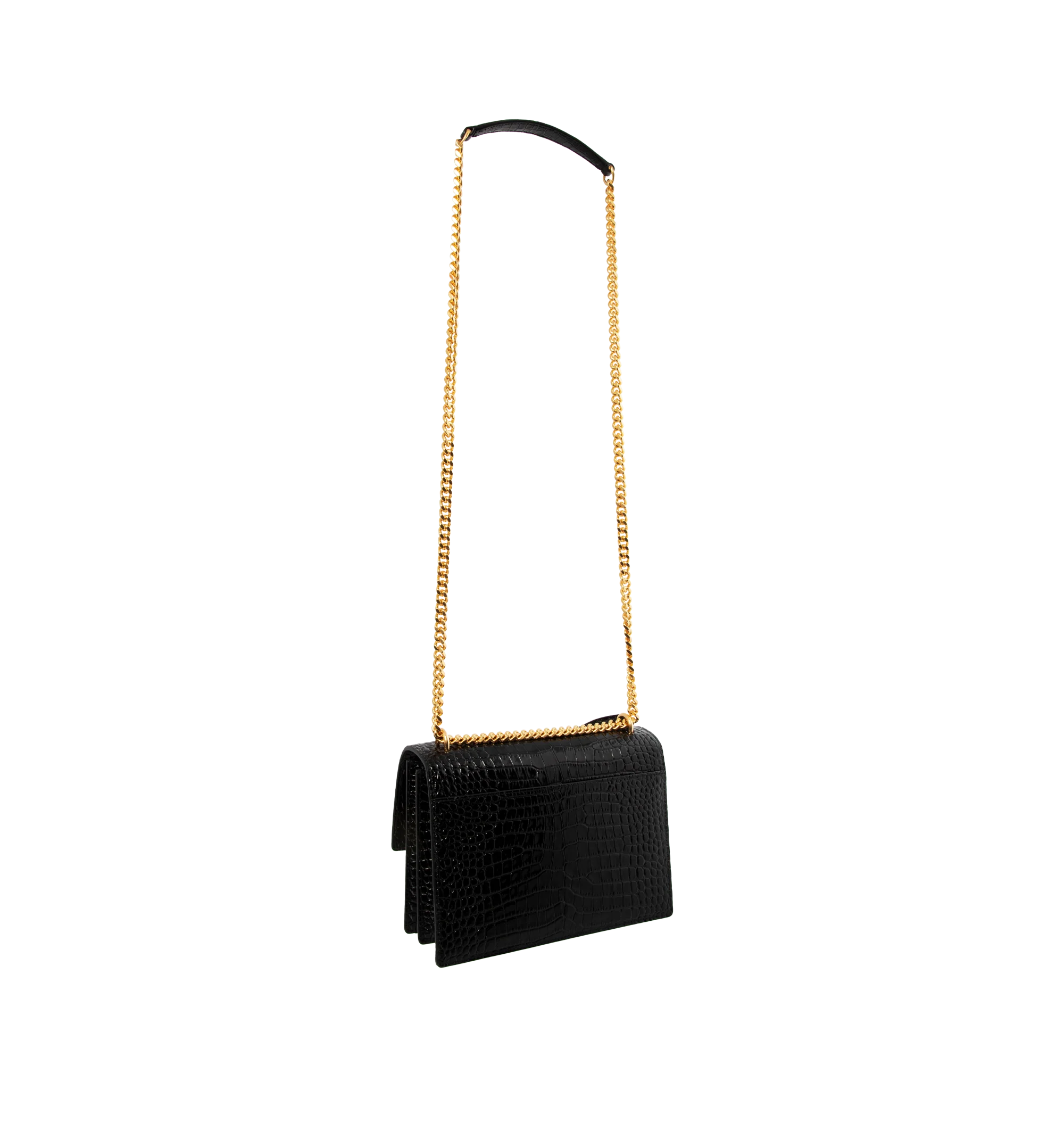 NMSUNSET MEDIUM CROC EMBOSSED BAG