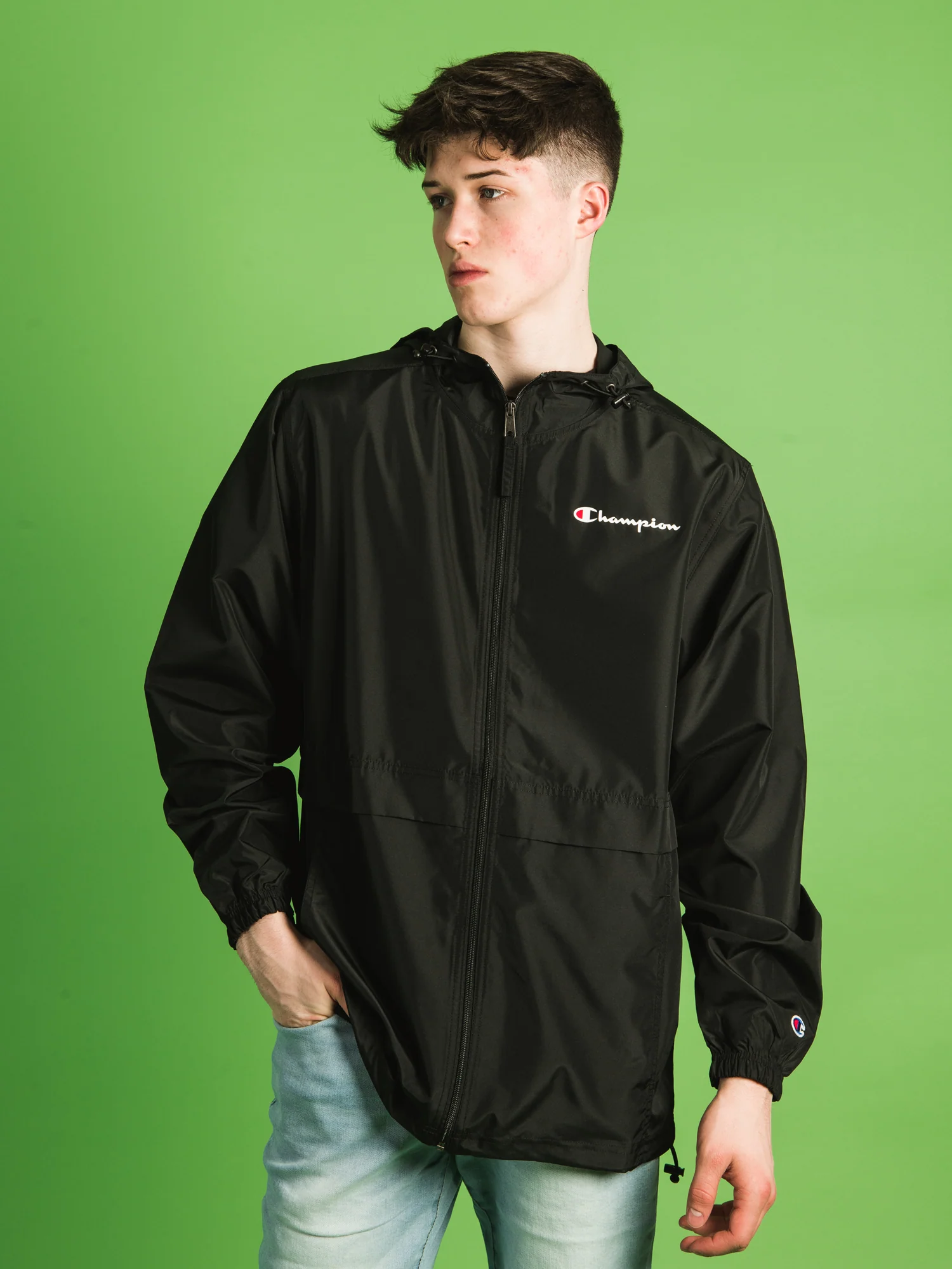 NMCHAMPION STADIUM C LOGO SCRIPT FULL ZIP JACKET