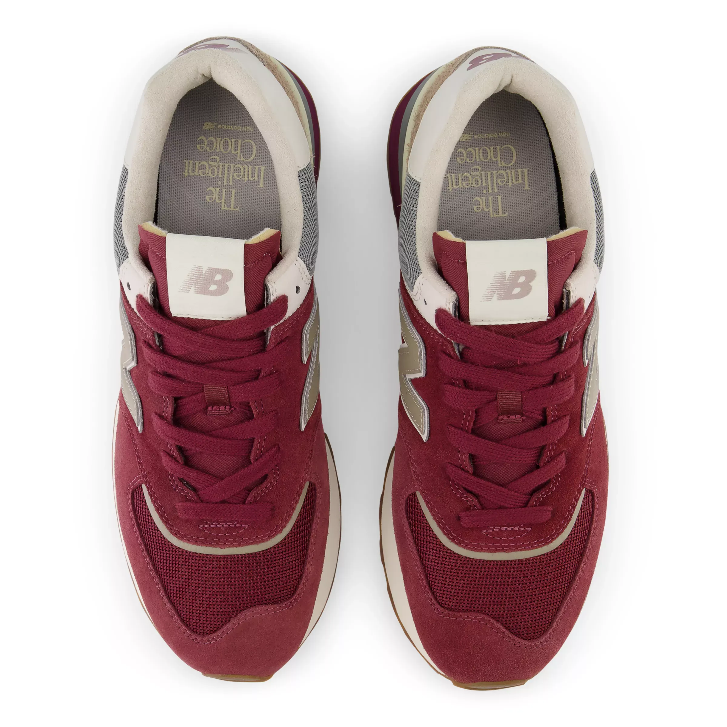 NMU574LG - Burgundy with Beige
