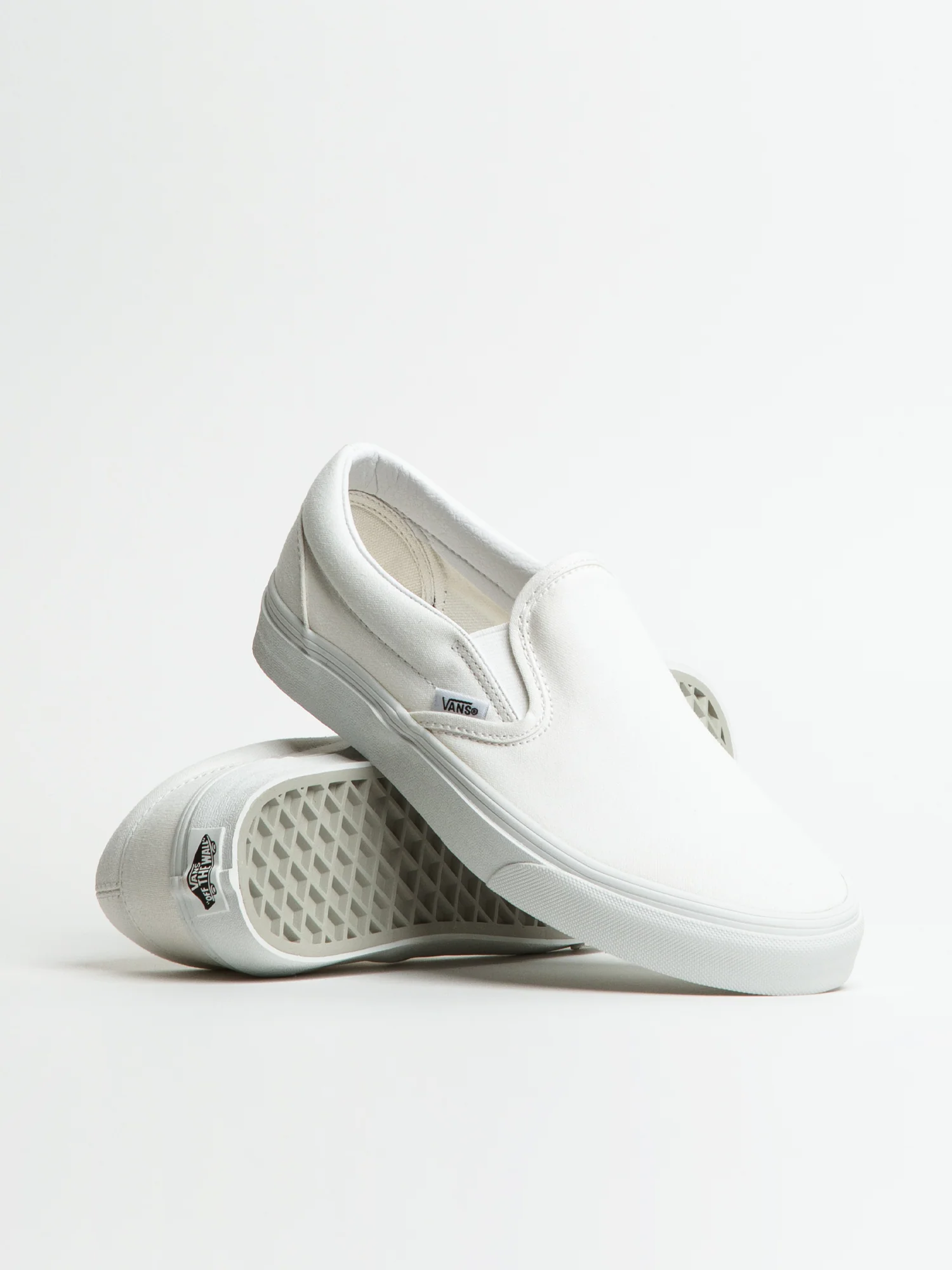 NMWOMENS VANS CLASSIC SLIP-ON TRUE WHITE CANVAS SHOES