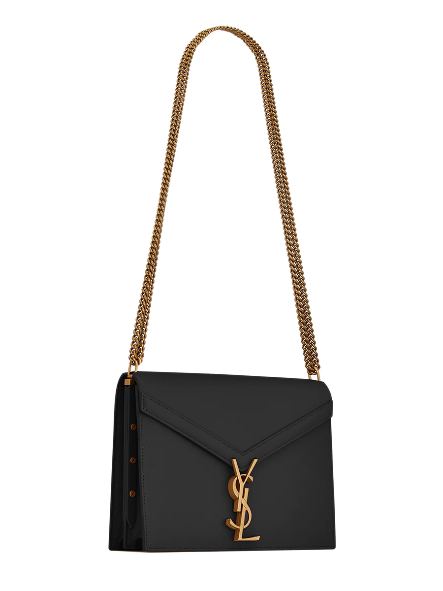 NMCassandra Medium Chain Bag in Grain de Poudre Embossed Leather