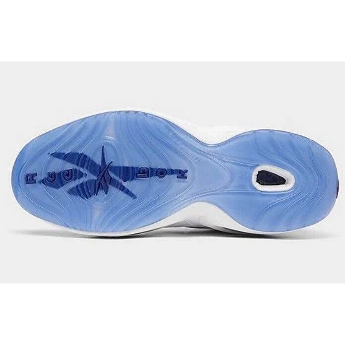 NMReebok Men's Question Mid Basketball Shoes - White / Blue