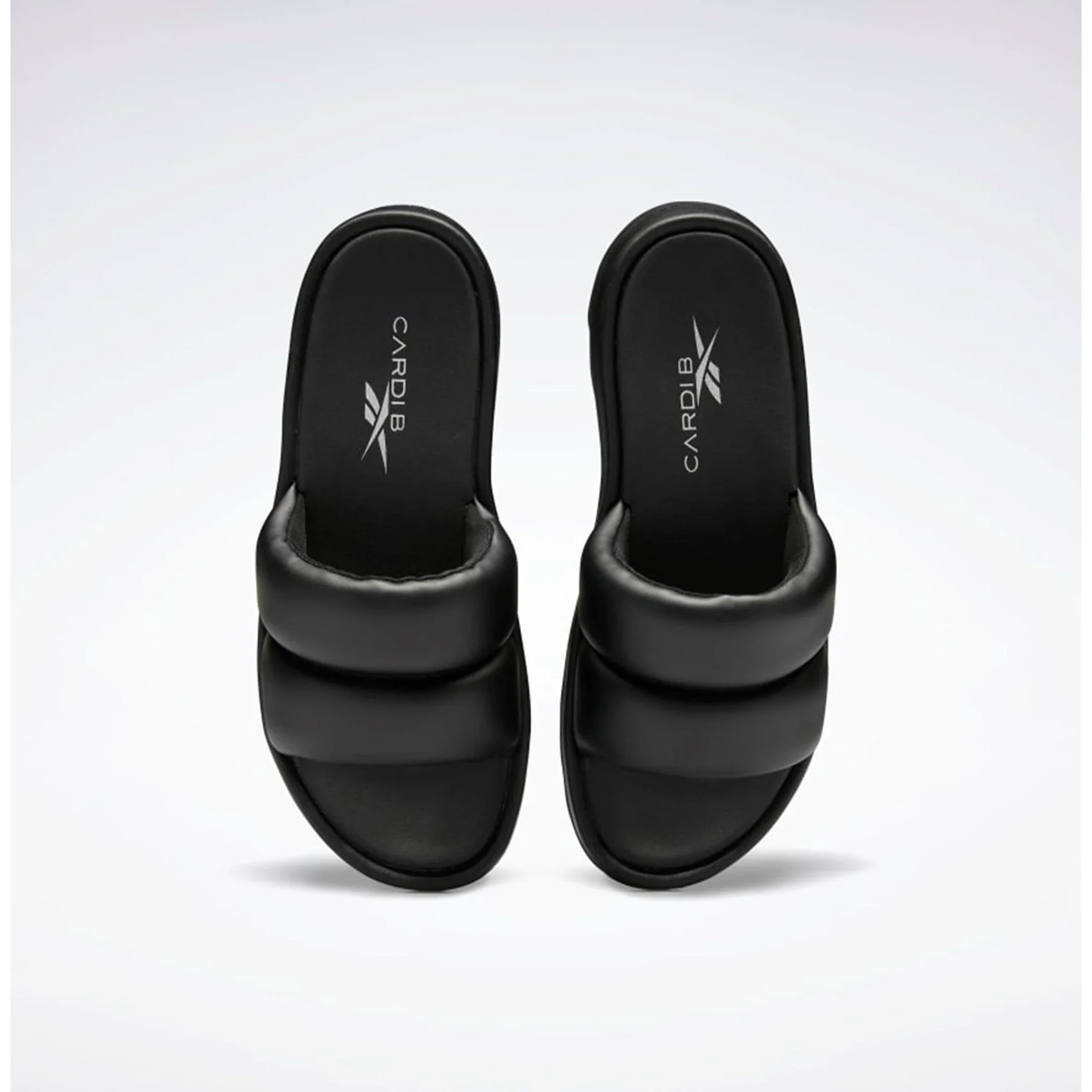 NMReebok Women's Cardi B Slides - Core Black