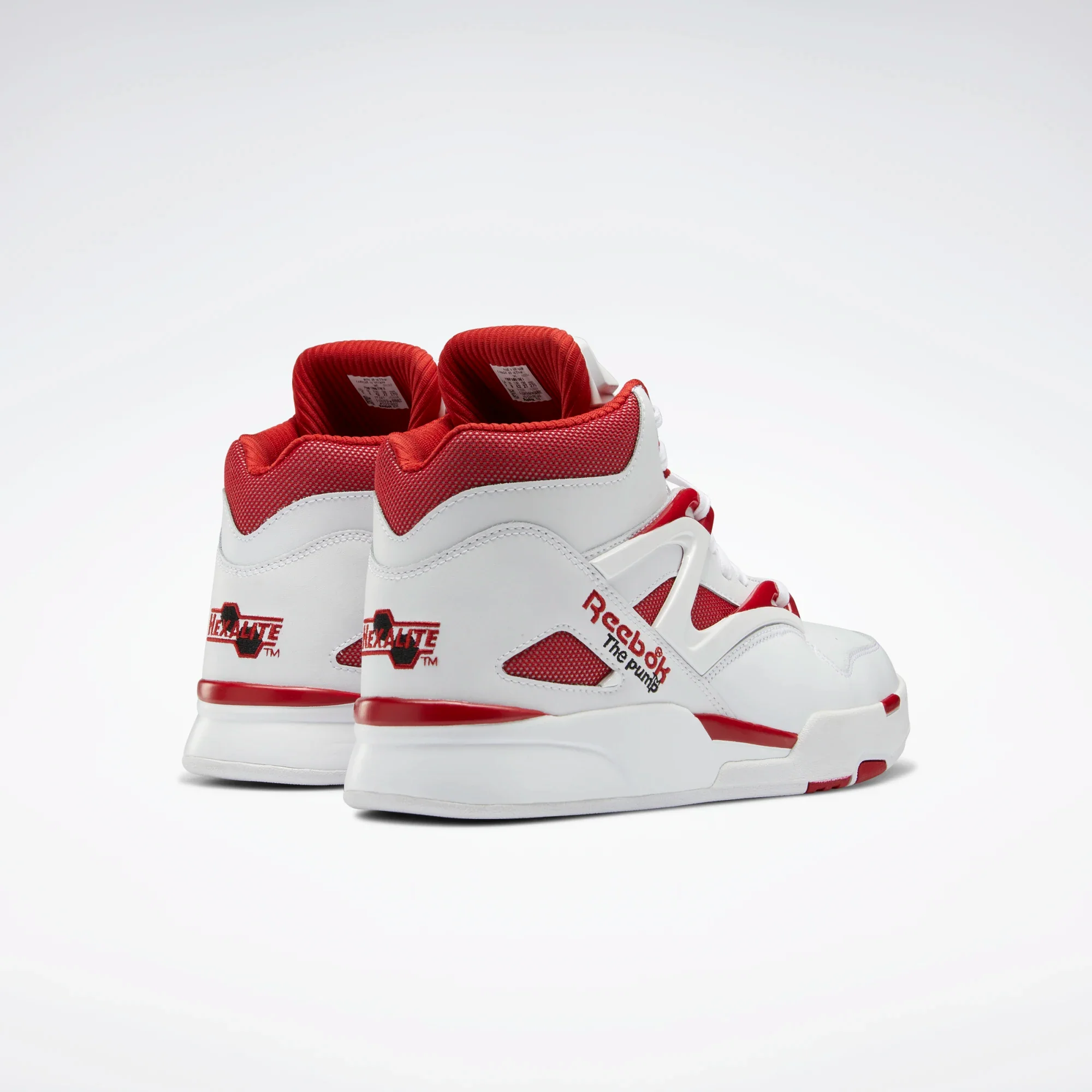 NMReebok Men's Pump Omni Zone II Shoes - Ftwr White / Flash Red / Core Black