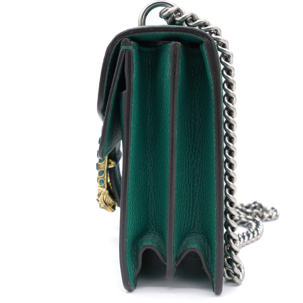NMi Green Leather Small Dionysus Shoulder bag
