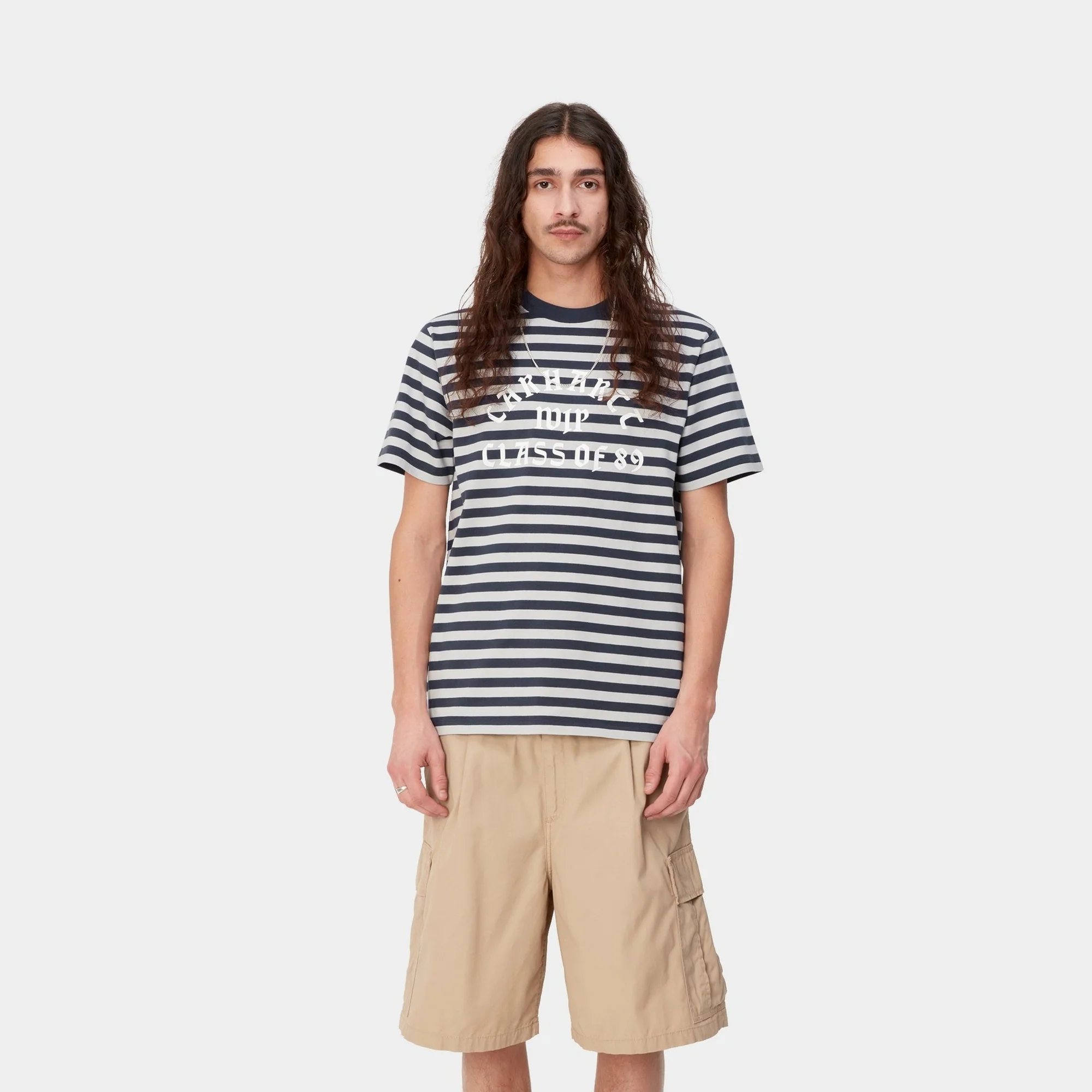 NMScotty Stripe Athletic T- Shirt | Blue / Sonic Silver