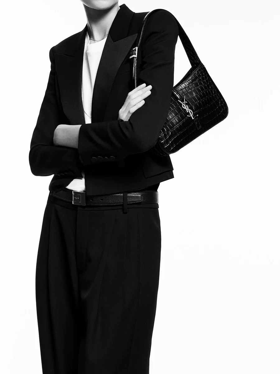 NMLe 5 a 7 in Crocodile Embossed Shiny Leather