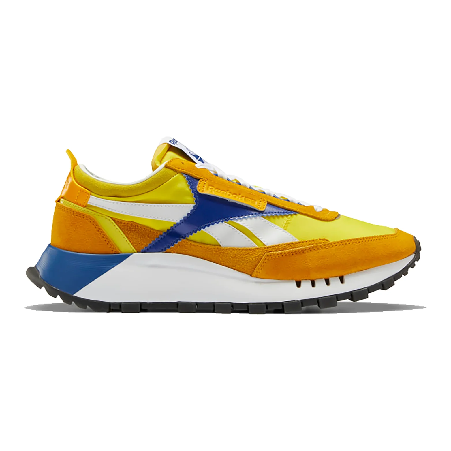 NMReebok Men's Classic Leather Legacy Shoes - Collegiate Gold / Bright Yellow / Royal Dark Blue