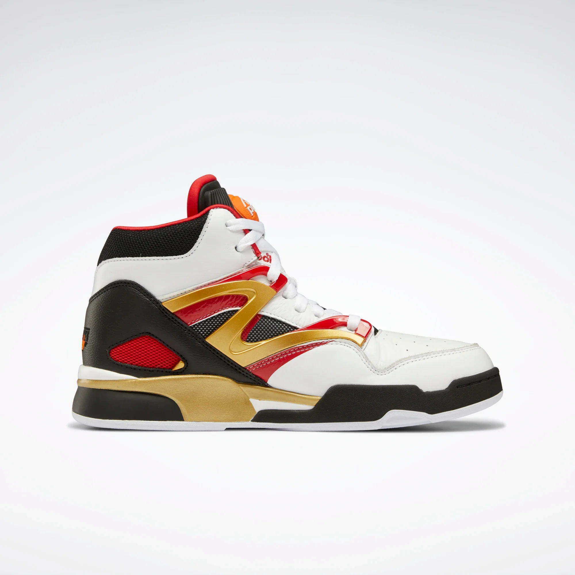 NMReebok Men's Pump Omni Zone II Basketball Shoes - Ftwr White / Black / Vector Red