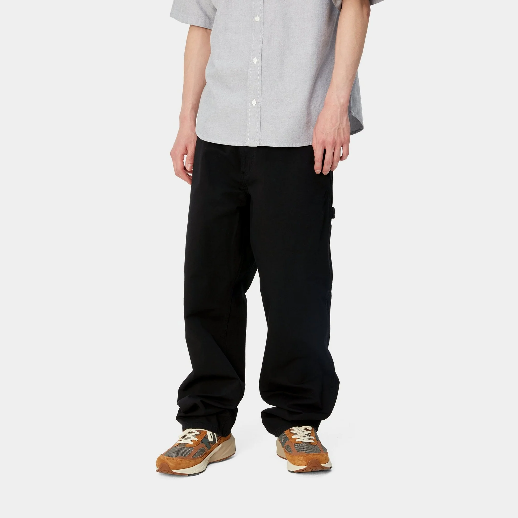 NMSingle Knee Pant - Drill | Black (garment dyed)