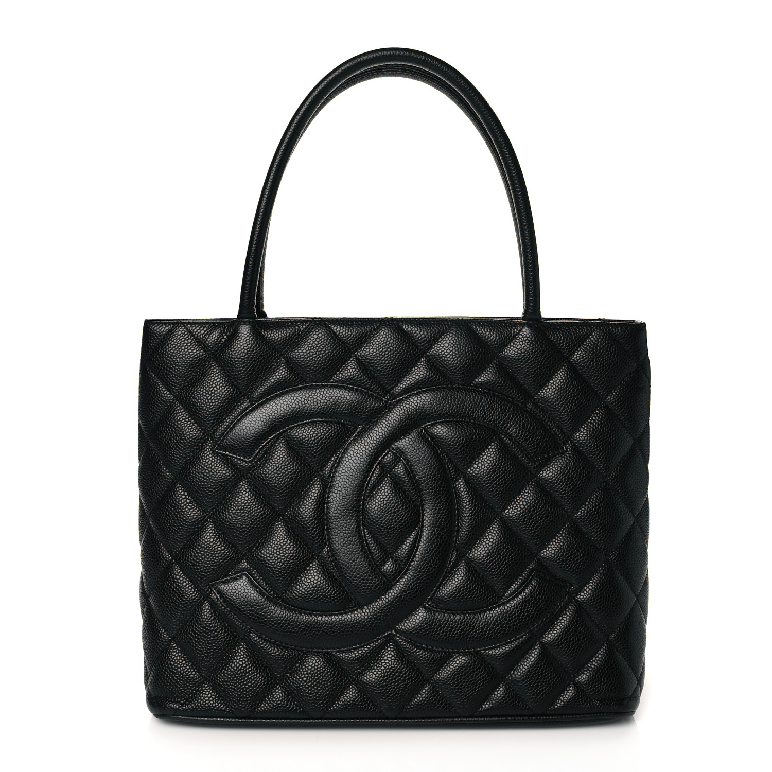 NMCaviar Quilted Medallion Tote Black