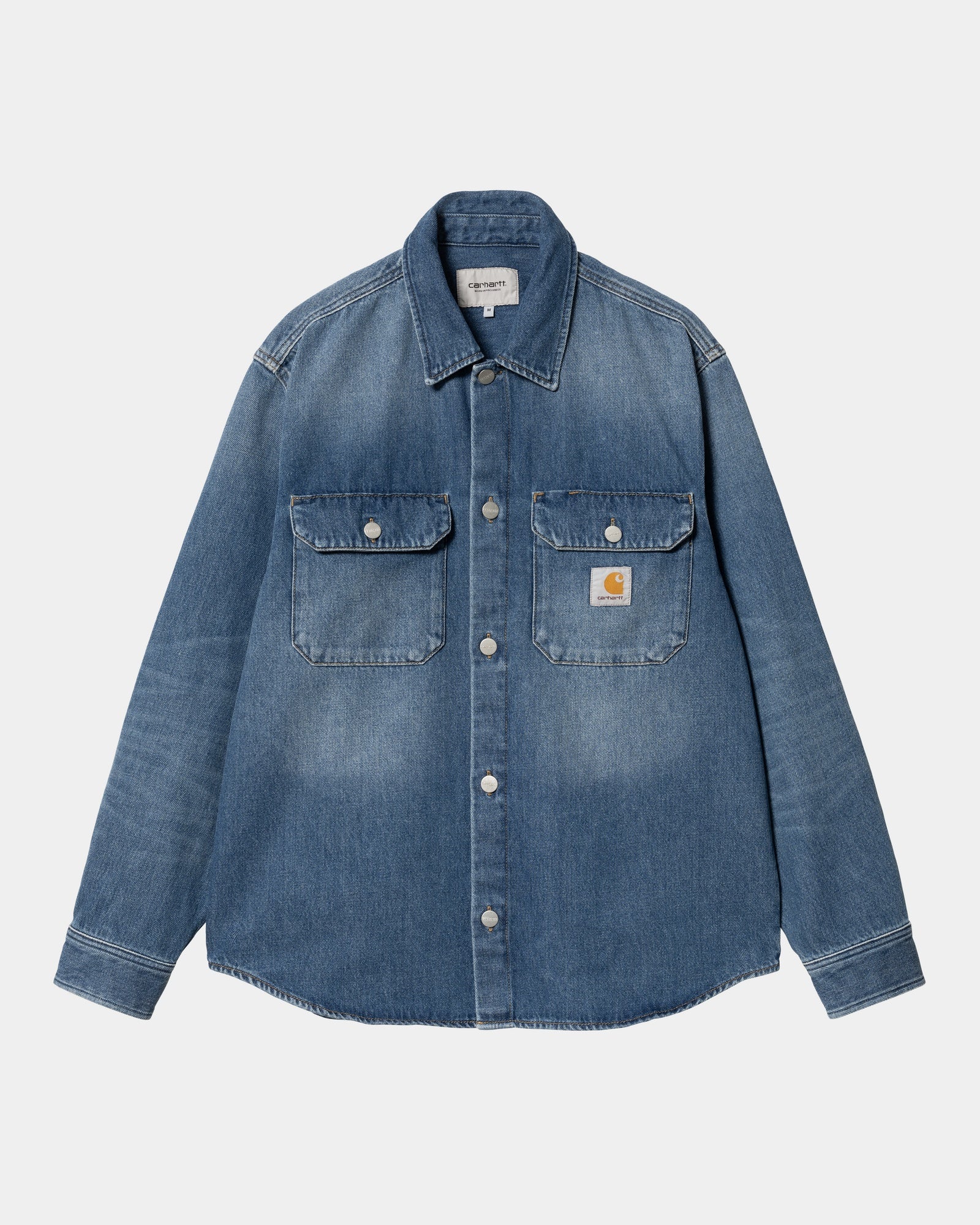 NMHarvey Shirt Jacket | Blue (dark used wash)