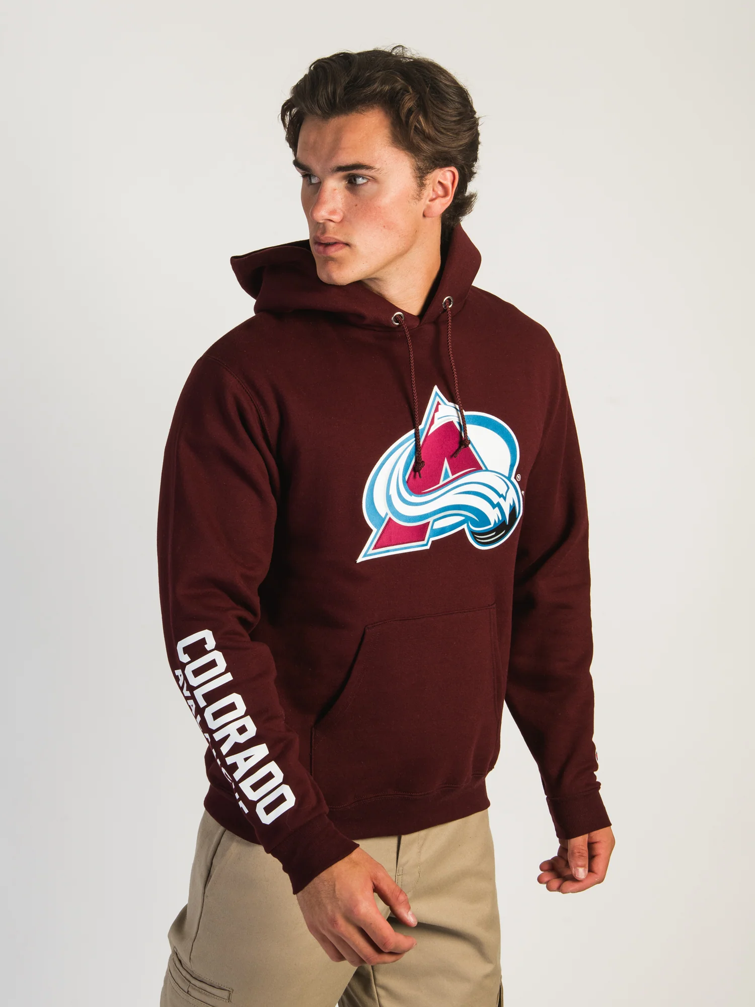 NMCHAMPION NHL COLORADO AVALANCHE CENTER ICE PULL OVER HOODIE