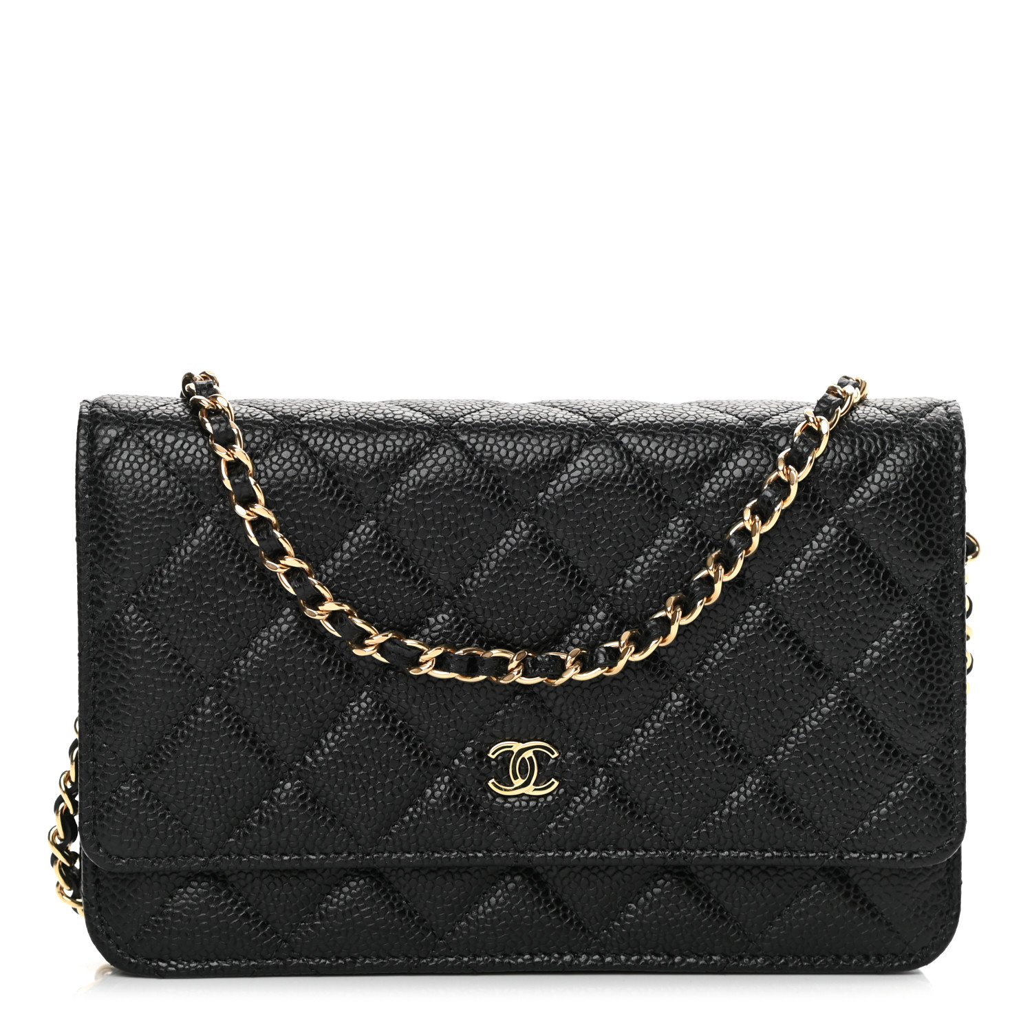 NMCaviar Quilted Wallet On Chain WOC Black