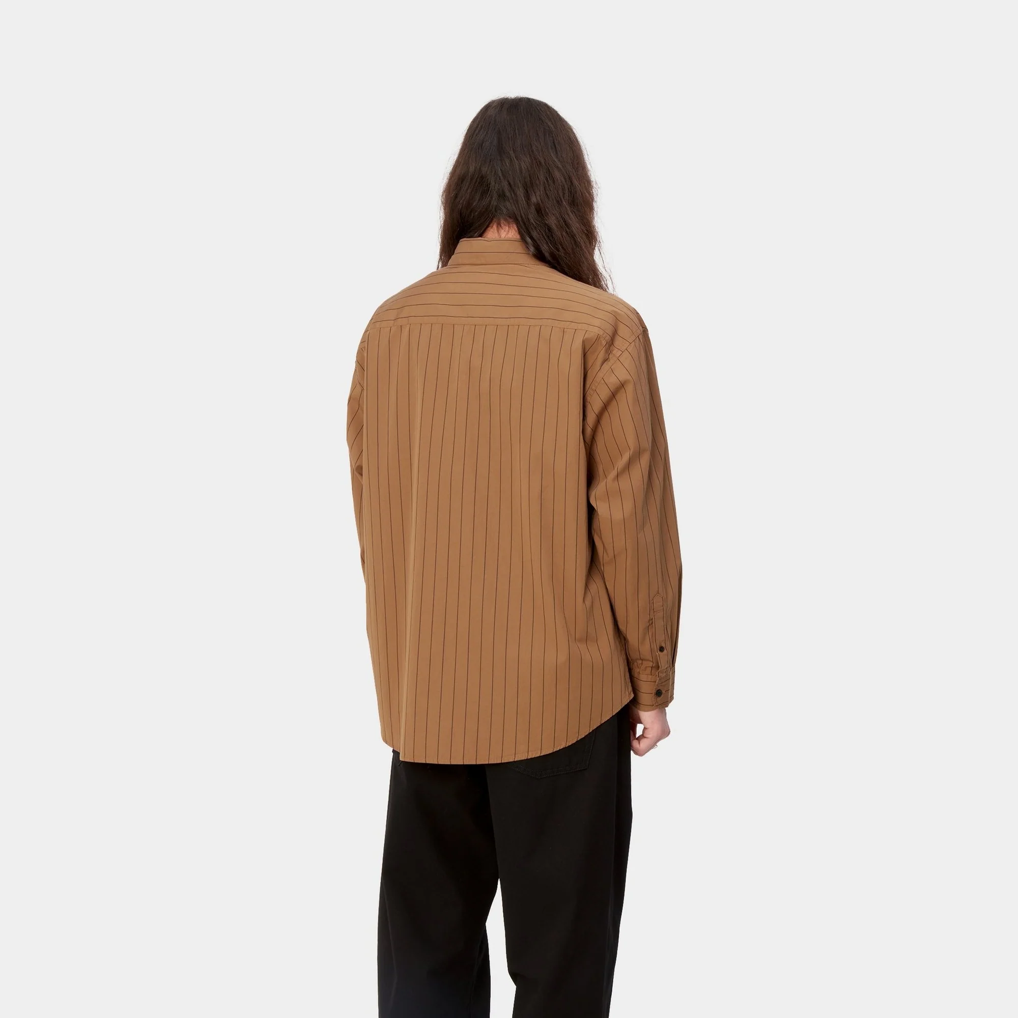 NMOrlean Stripe Shirt | Hamilton Brown / Black
