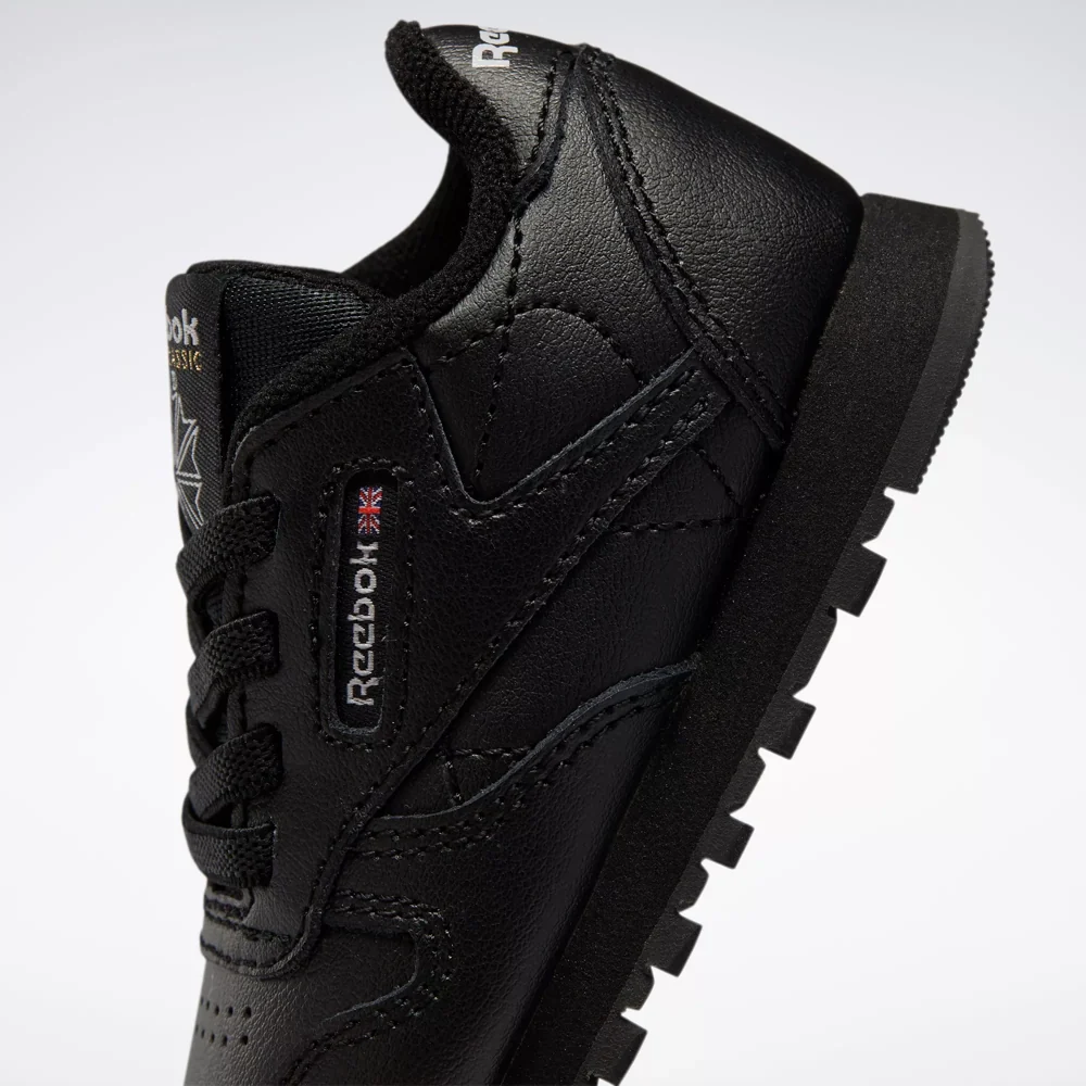 NMReebok Kid's Classic Leather Shoes - Core Black
