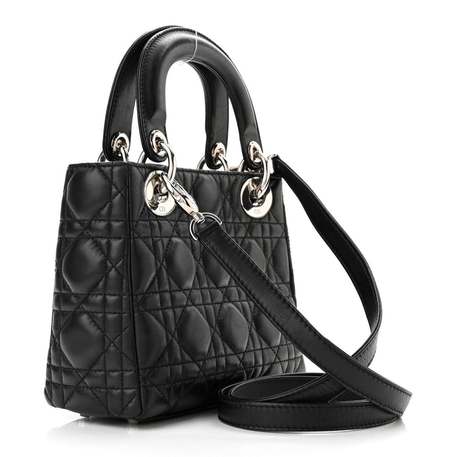 NMLambskin Cannage Mini Lady Black（6.5 x 6 x 3 in）