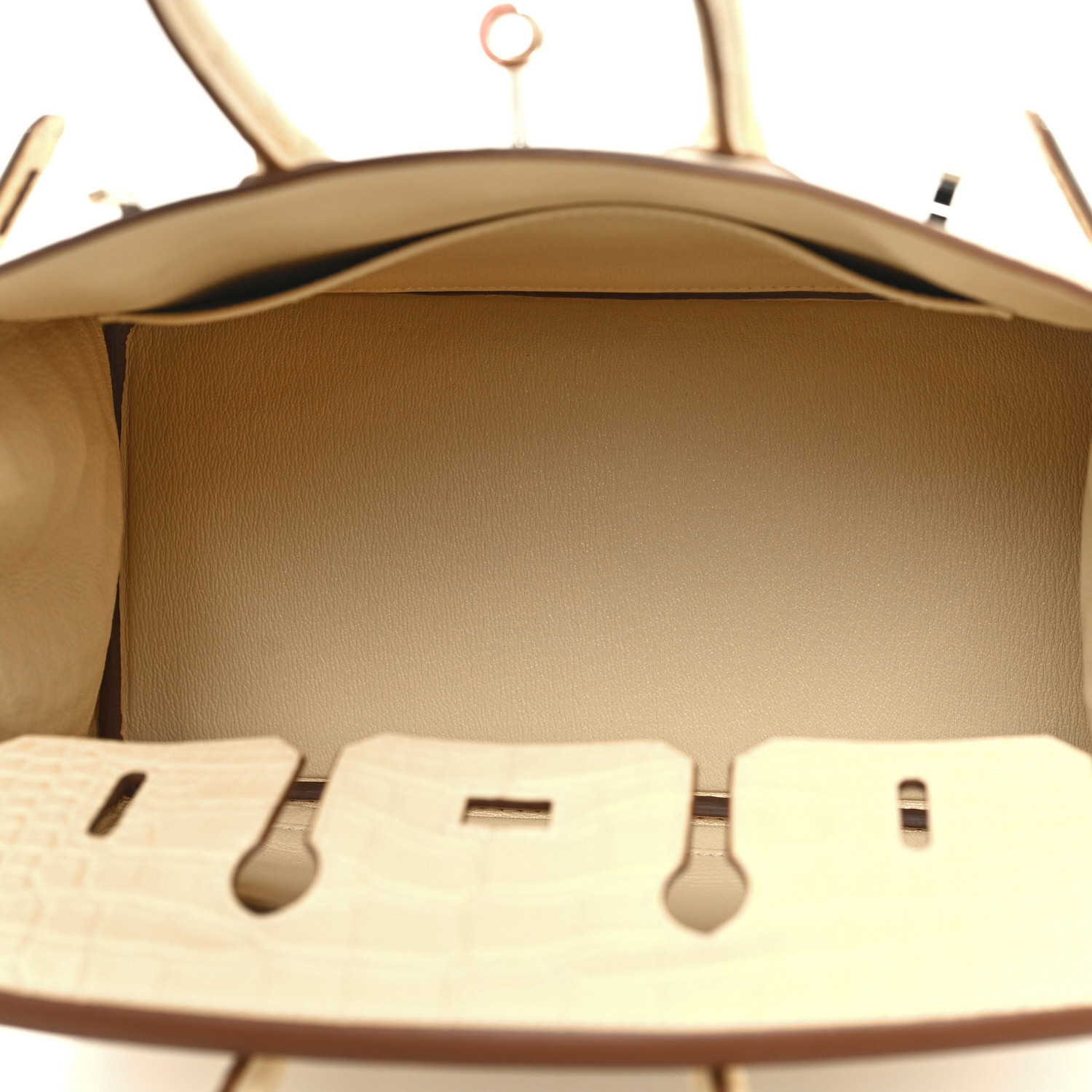 NMMatte Alligator Birkin 25 Vanille