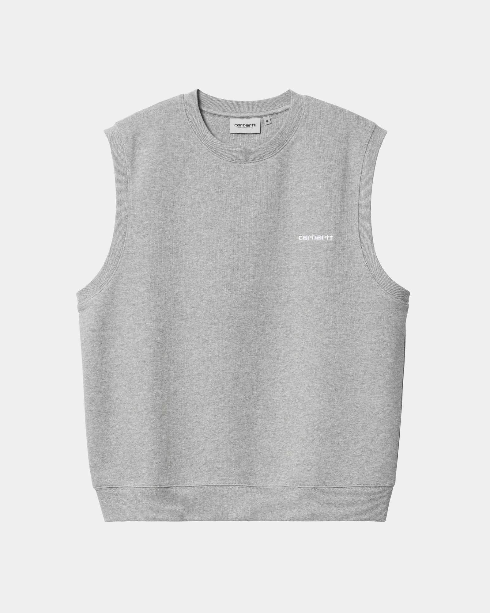 NMScript Vest Sweatshirt | Grey Heather