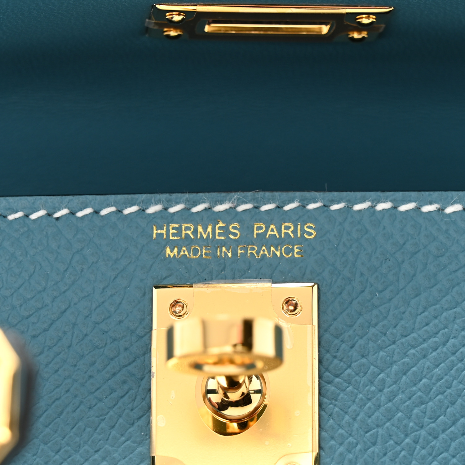 NMEpsom Mini Kelly Sellier 20 New Blue Jean