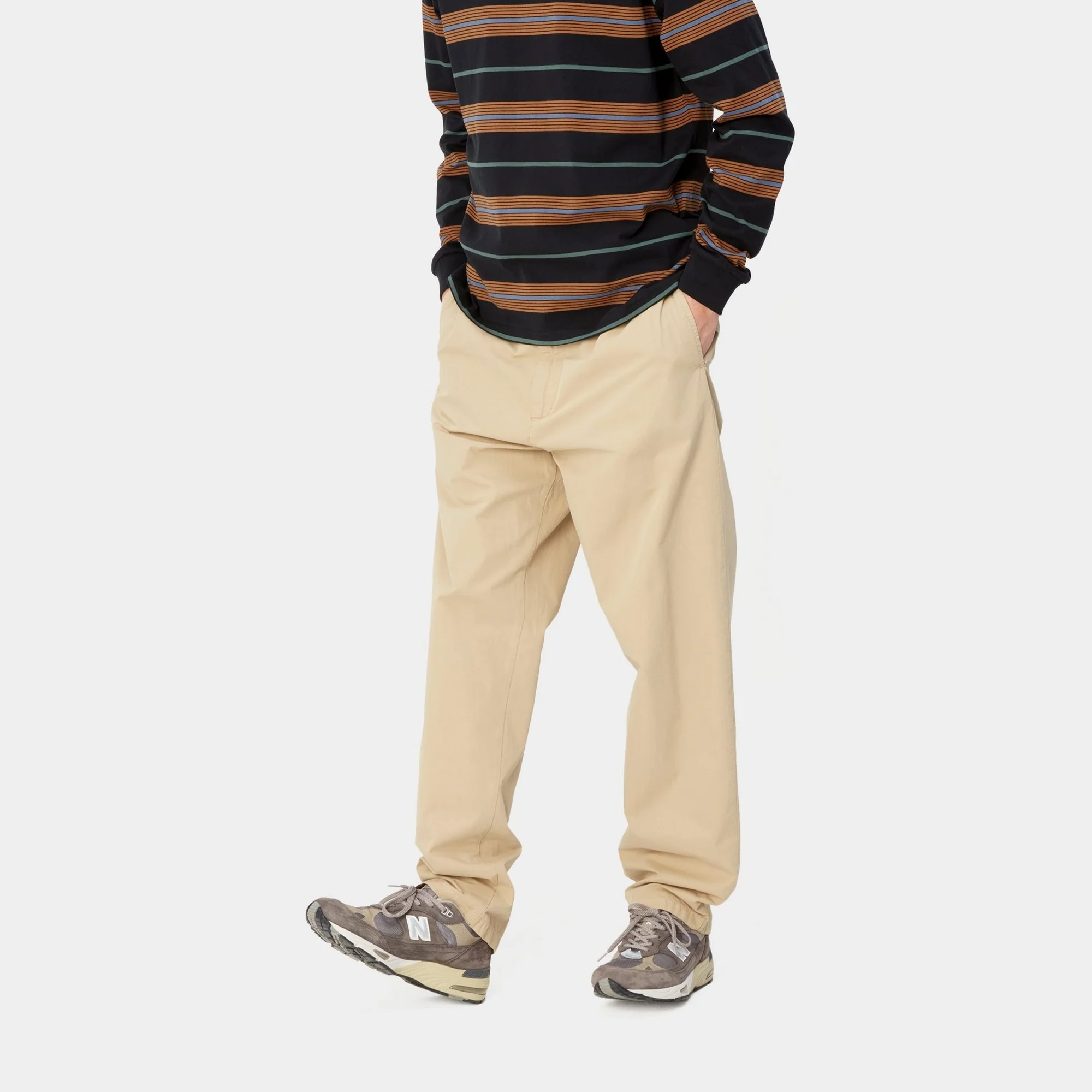 NMCalder Pant - Poplin | Wall (garment dyed)