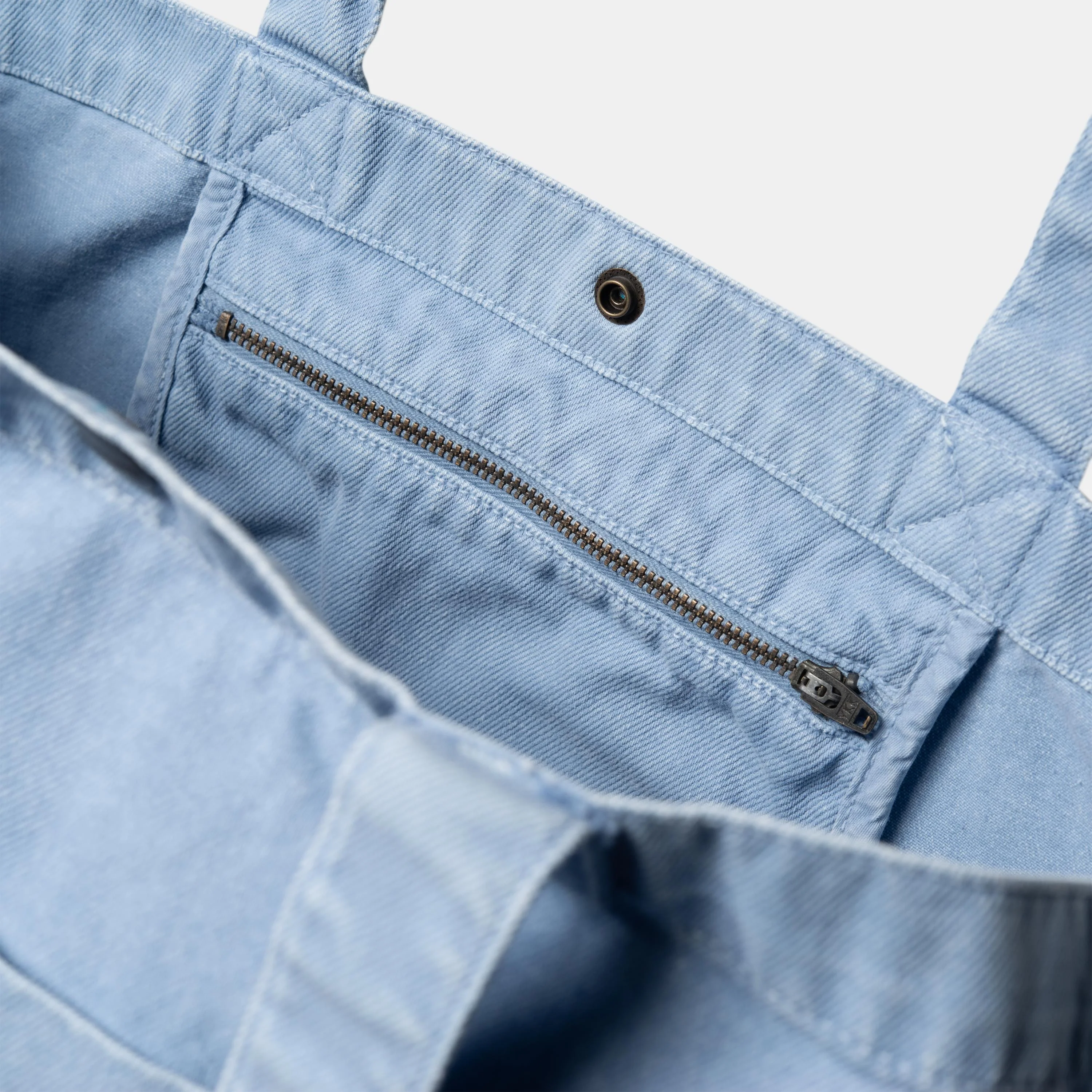 NMGarrison Tote | Frosted Blue (stone dyed)