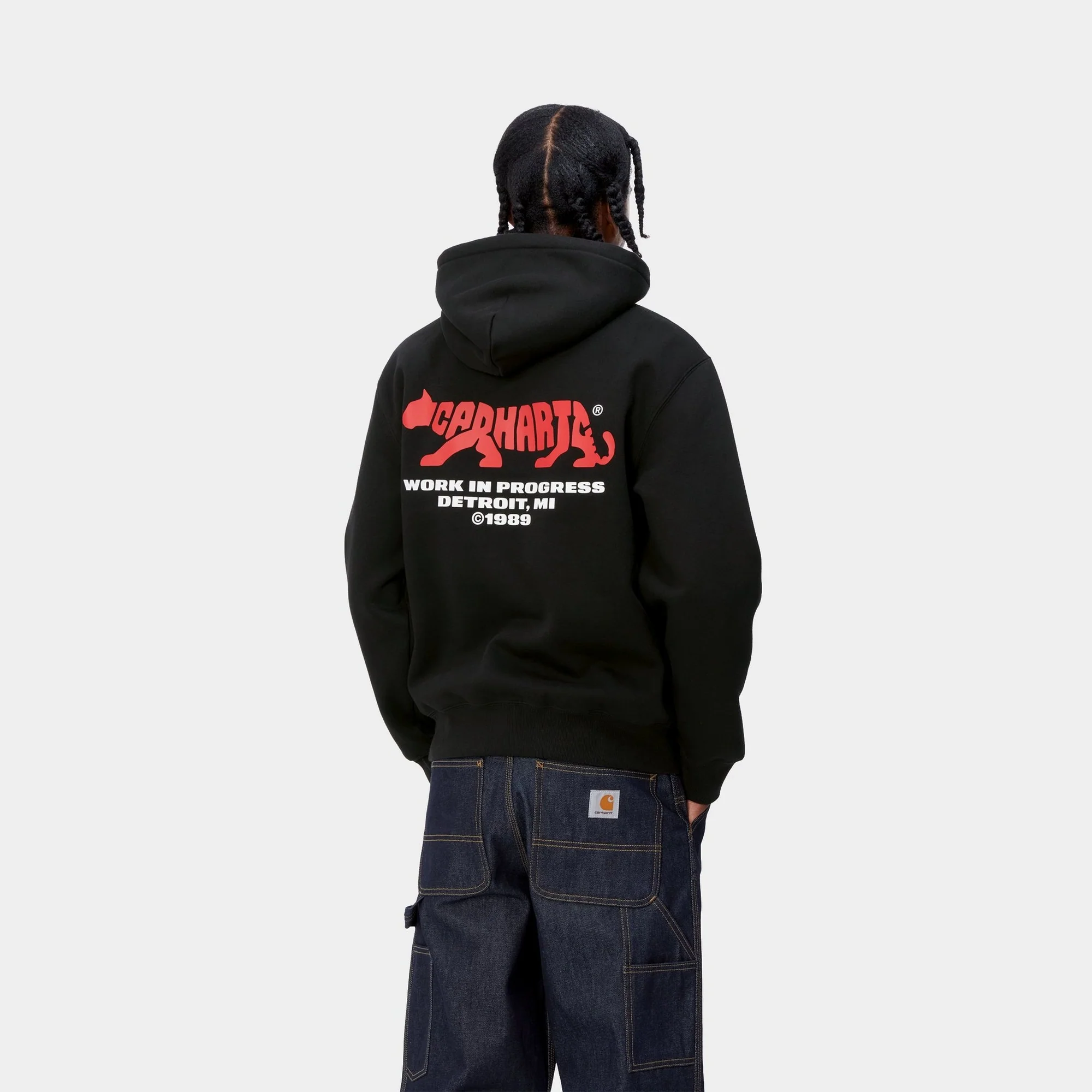 NMHooded Rocky Script Sweatshirt | Black