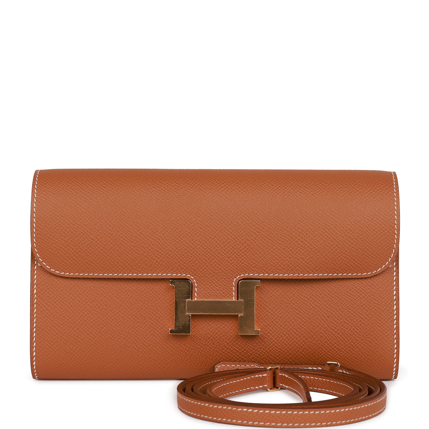 NMHermès Constance Wallet To Go Gold Epsom Gold Hardware