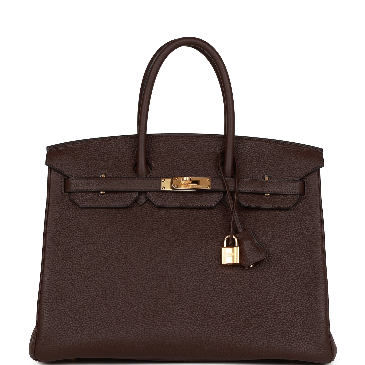 NMHermès Birkin 35 Rouge Sellier Clemence Gold Hardware