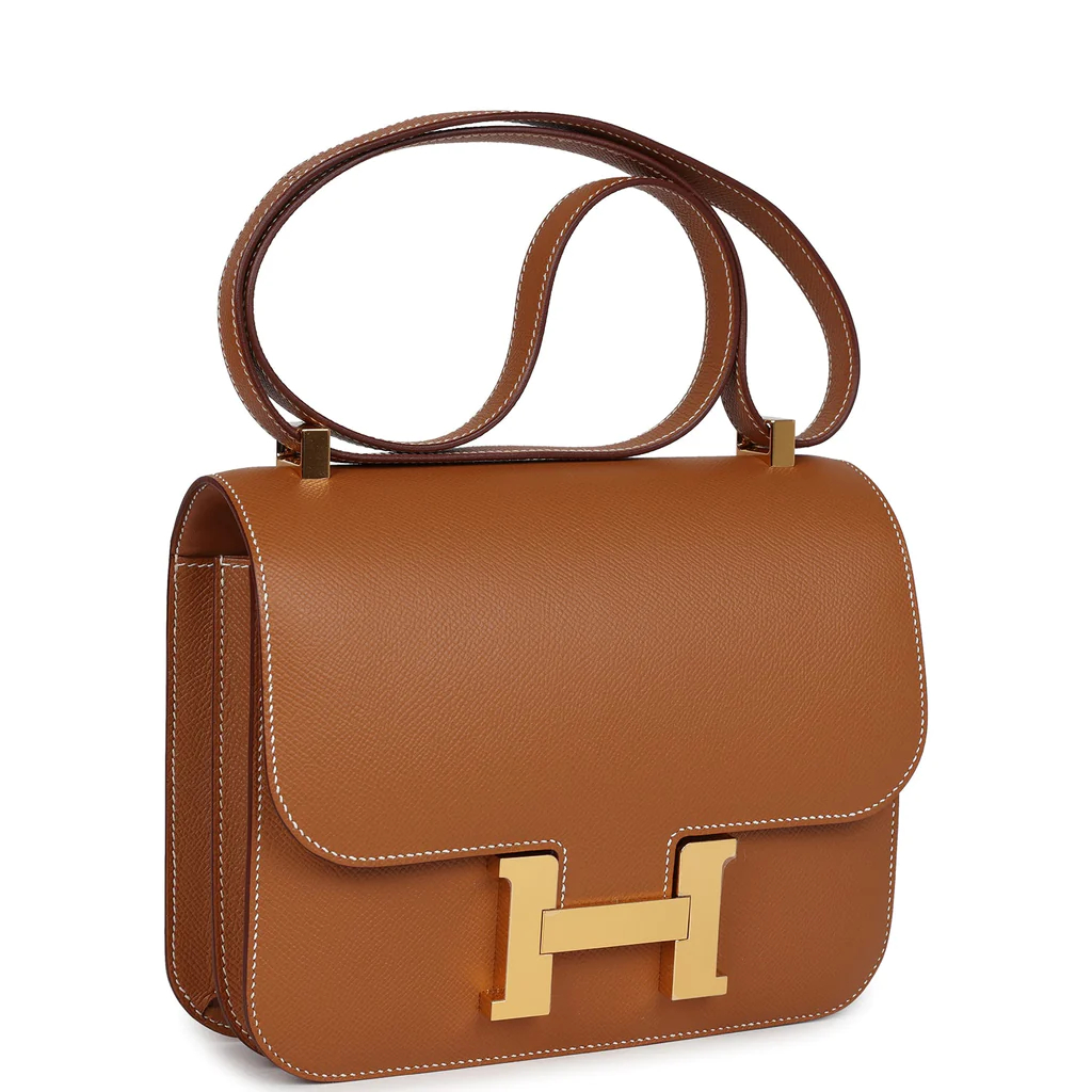 NMHermès Constance 1-24 Gold Epsom Gold Hardware
