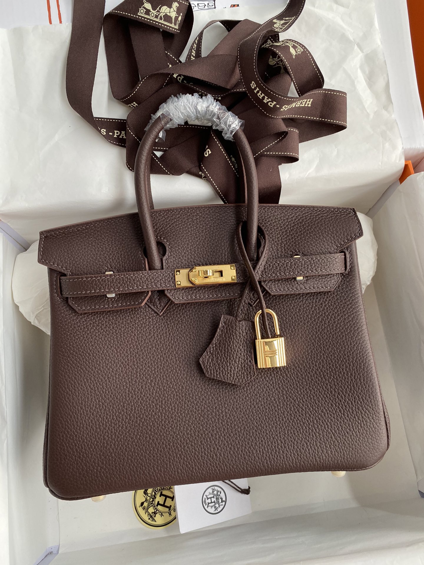 NMHermès Birkin 35 Rouge Sellier Clemence Gold Hardware