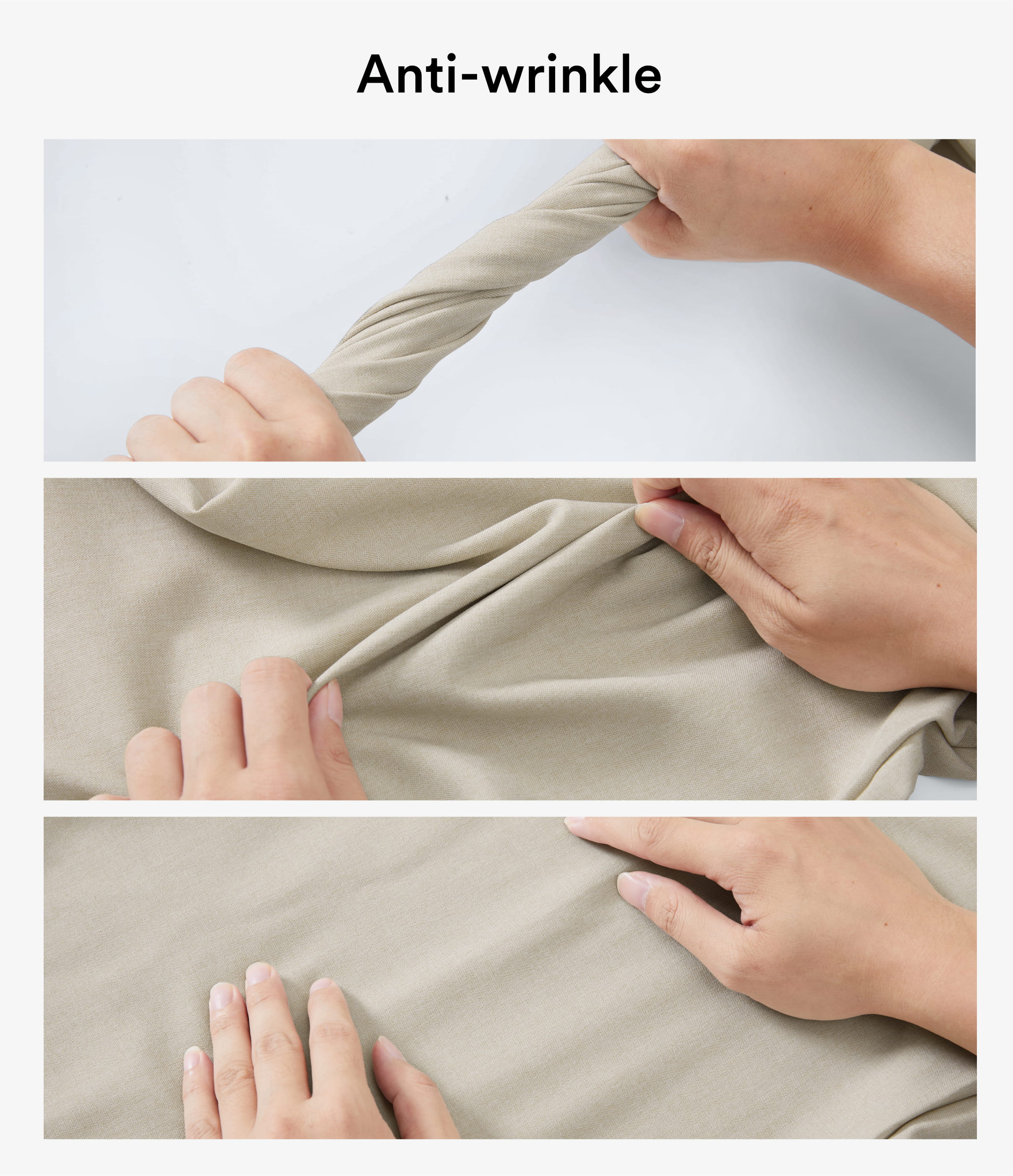 Wrinkle-resistant High Waisted Crossover Wide Leg Work Linen-Feel Pants with Pockets